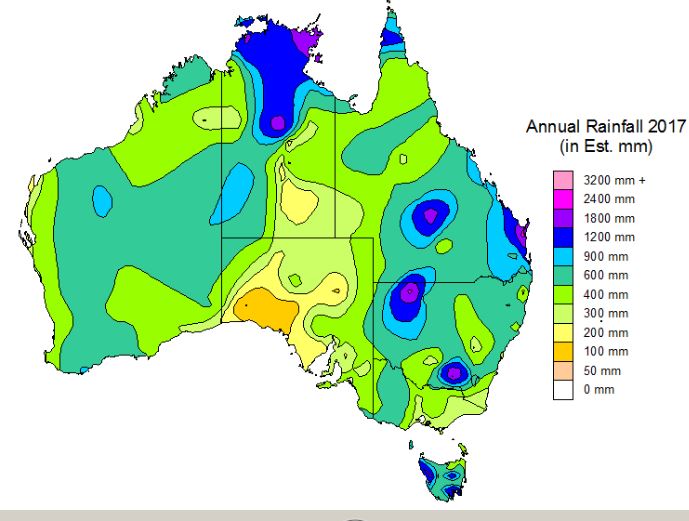 Australia looking ahead yearly rainfall summaries, 2022 shopping